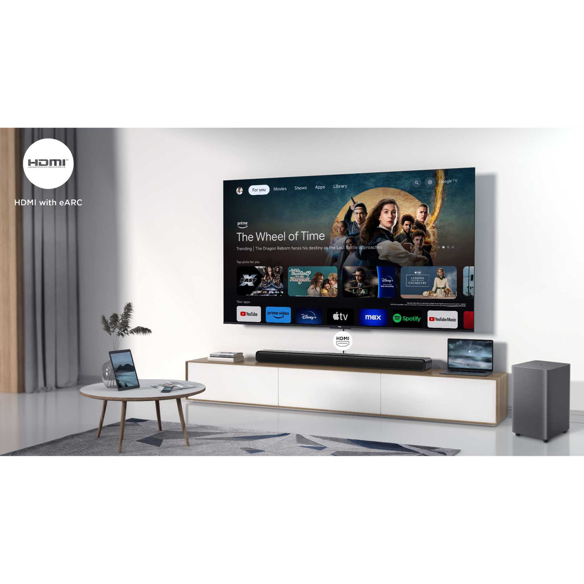 TCL S55HK 2.1 Channel Wireless Soundbar with Dolby Atmos & DTS Virtual:X