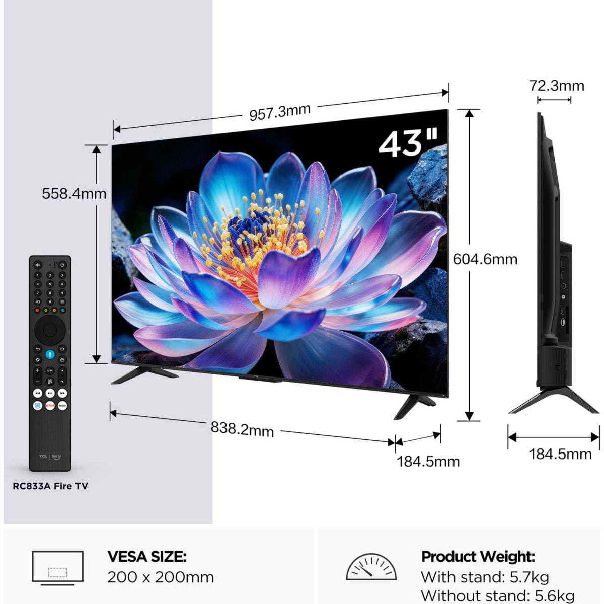 TCL V6DUK 65" 4K Ultra HD Fire TV - 65V6DUK