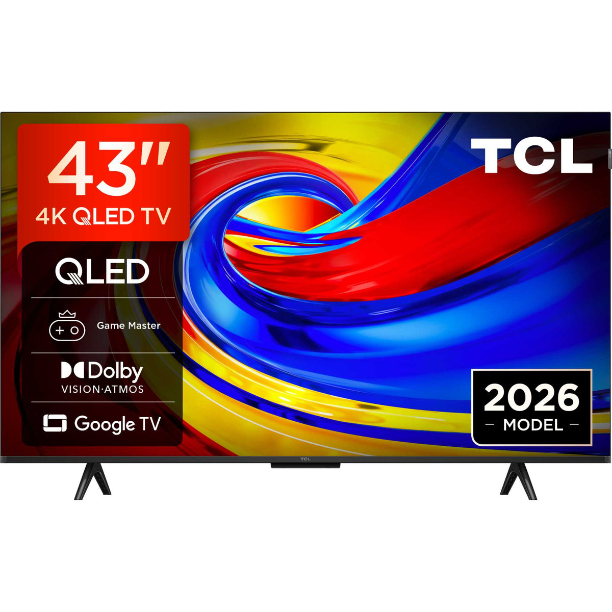 TCL P7L 43" 4K Smart QLED Google AI TV - 43P7L-UK