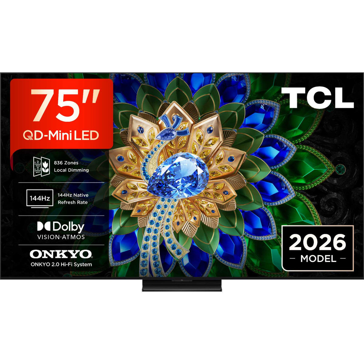 TCL A400U 75" 4K Ultra HD QD-Mini LED HDR Smart TV - 75A400U-UK