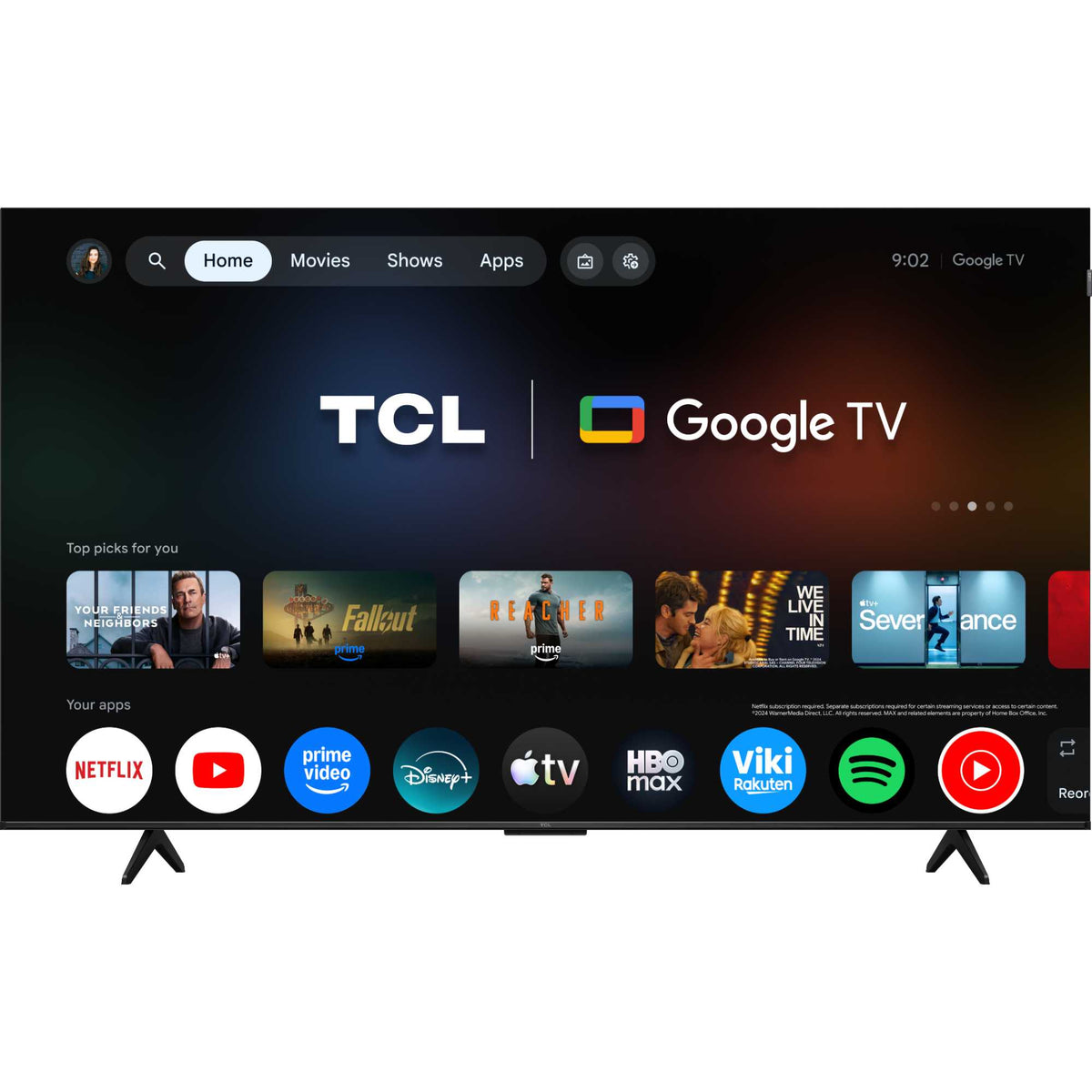 TCL P7L 75" 4K Smart QLED Google AI TV - 75P7L-UK