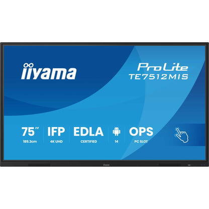 iiyama 75" Touchscreen PC with Android TE7512MIS-B4AG