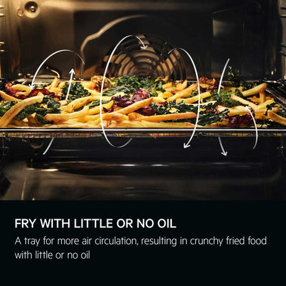 AEG TE7PB731AB 7000 MealAssist Pyrolytic Self Clean 71l Built-in Oven - Black
