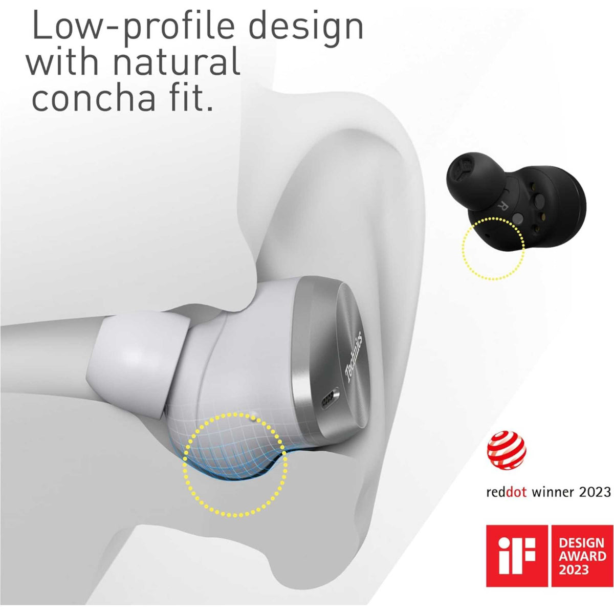 Technics EAHAZ80EK Wireless Earbuds with Noise Cancelling