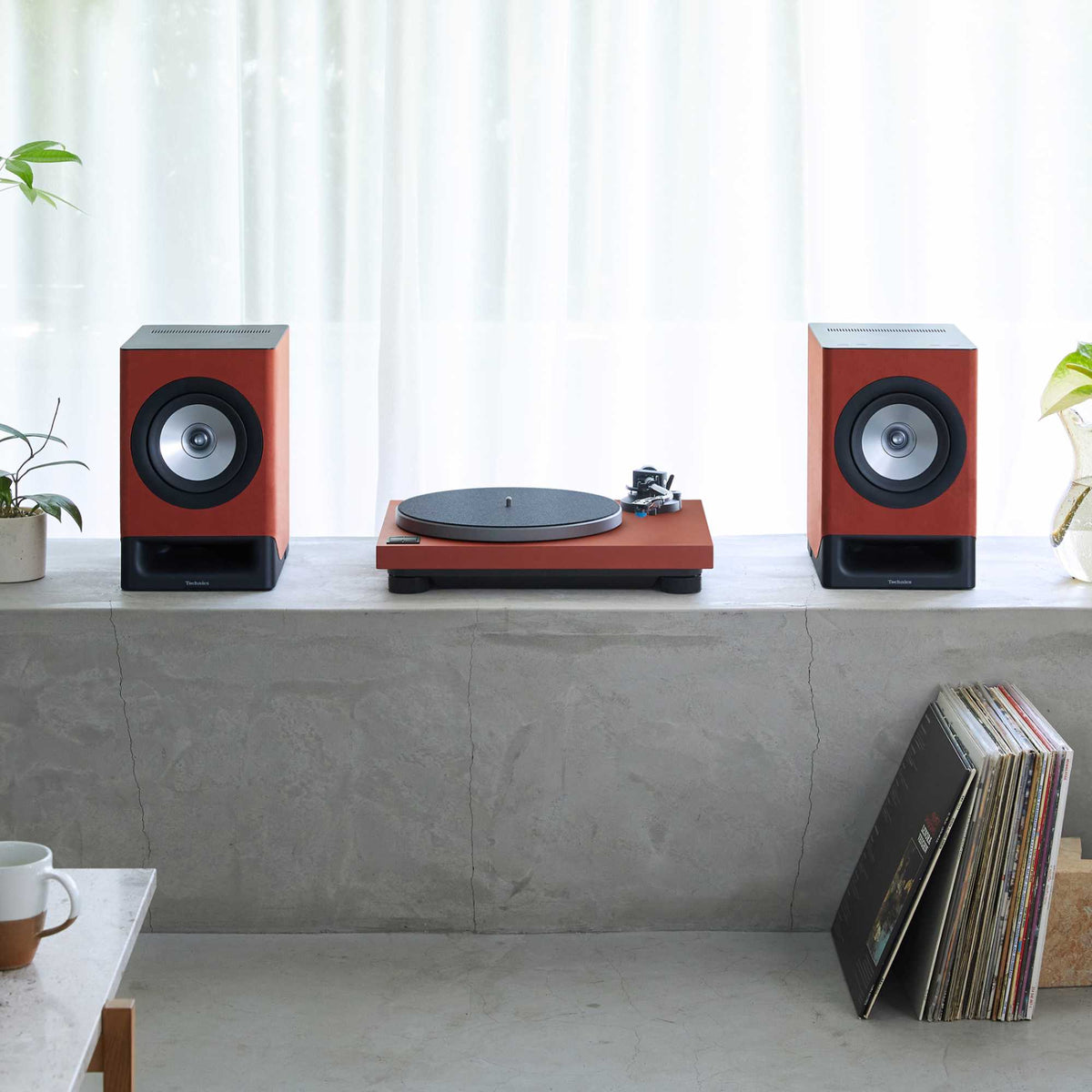 Technics SL-40CBTBT Direct Drive Turntable System with Bluetooth - Terracotta