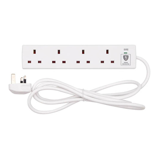 4 Gang 2M Surge Protected Ext Lead