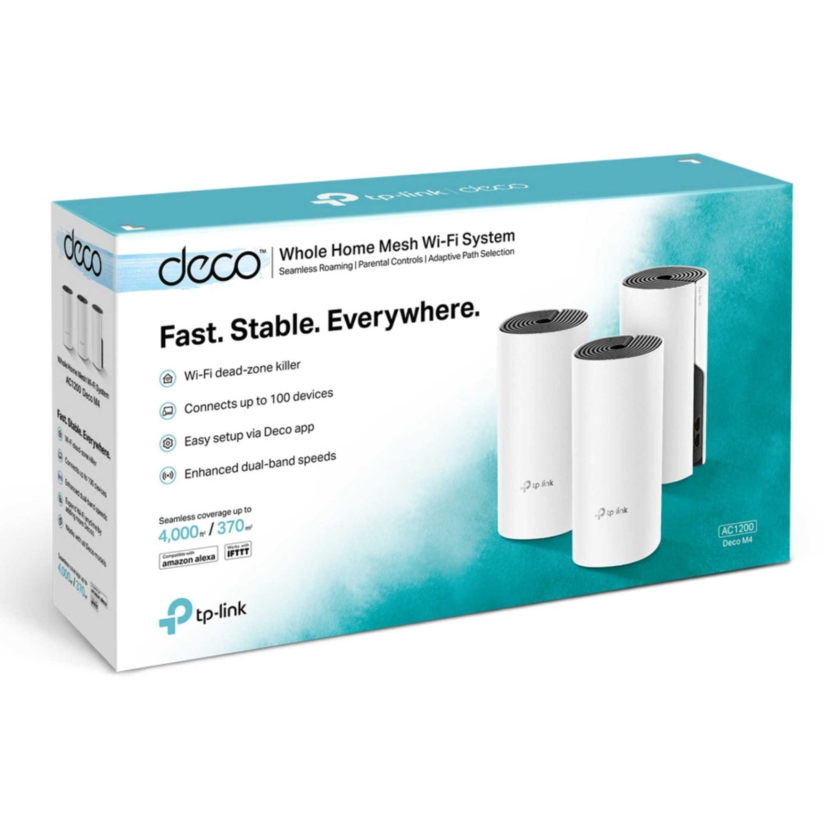 TP-Link Deco M4 AC1200 Whole-Home Mesh Wi-Fi System Dual-Band Wi-Fi