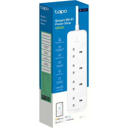 TP-Link P304M Smart Wi-Fi Power Strip - White