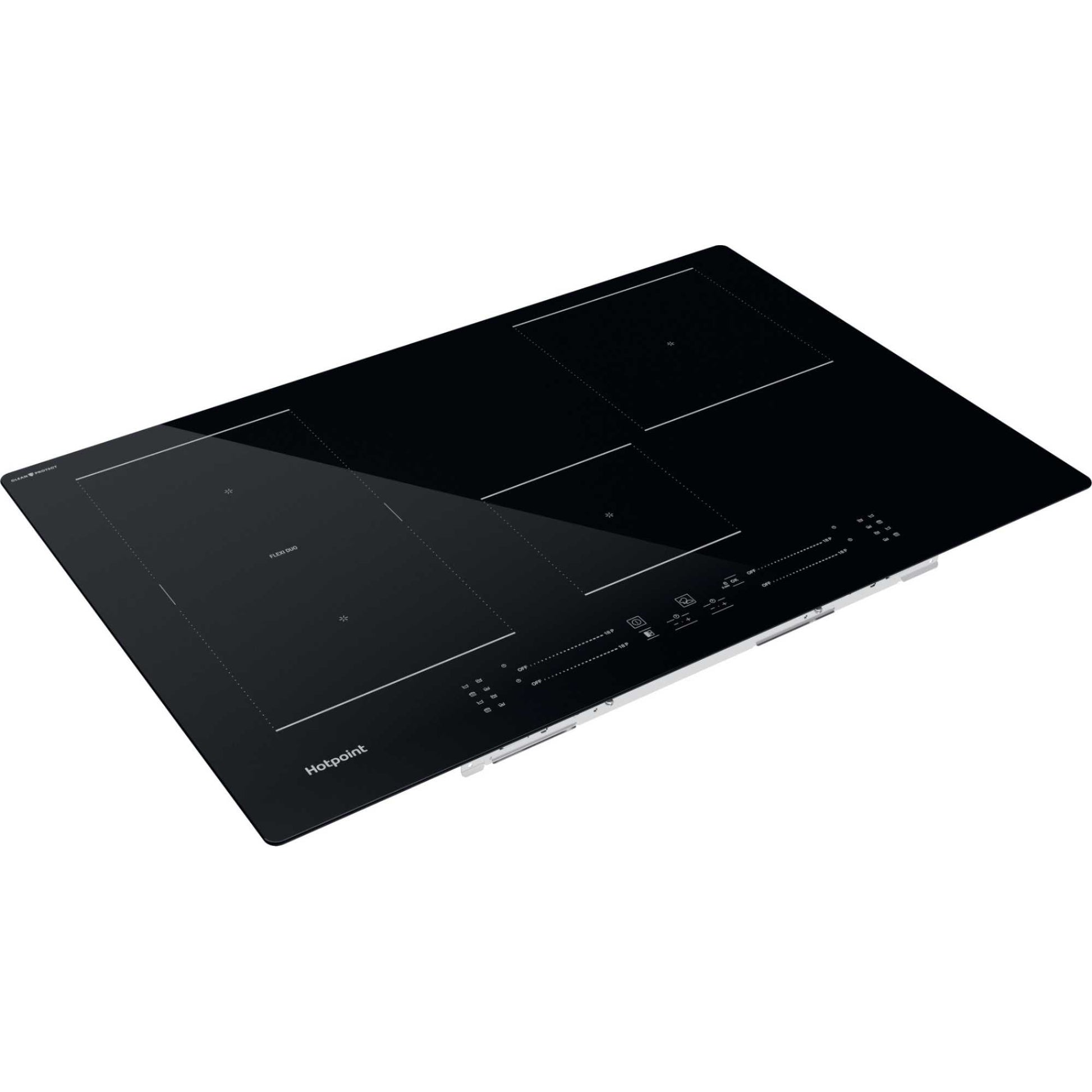 Hotpoint TS 6477C CPNE 77cm CleanProtec 4 Zone Induction Hob - Black