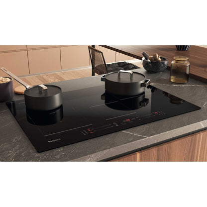Hotpoint TS 6477C CPNE 77cm CleanProtec 4 Zone Induction Hob - Black