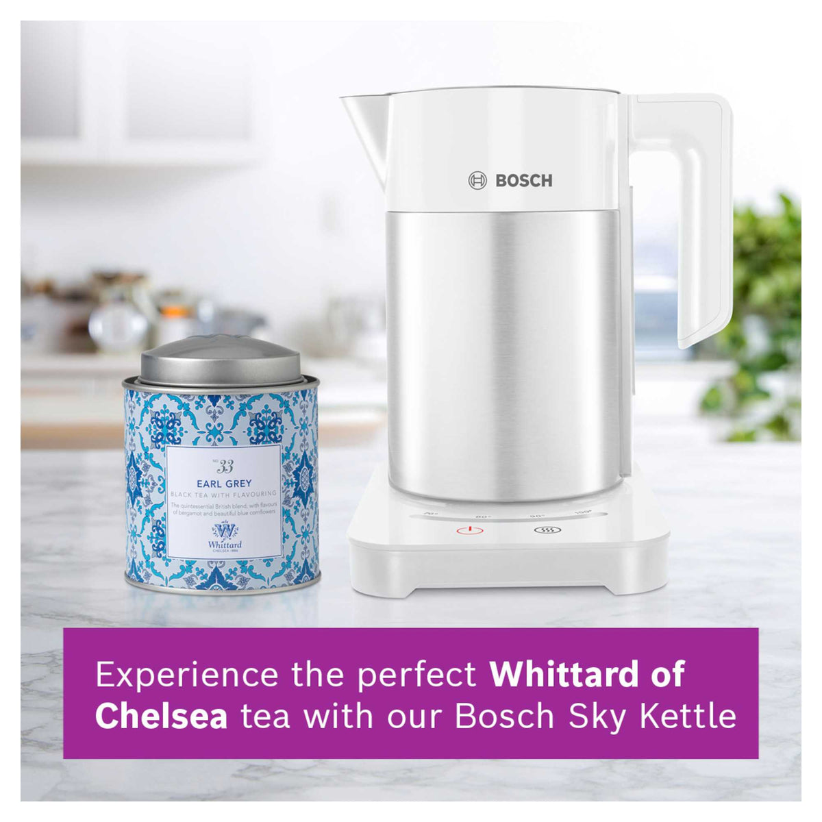 Bosch Sky TWK7201GB Variable Temperature 1.7L Cordless Kettle