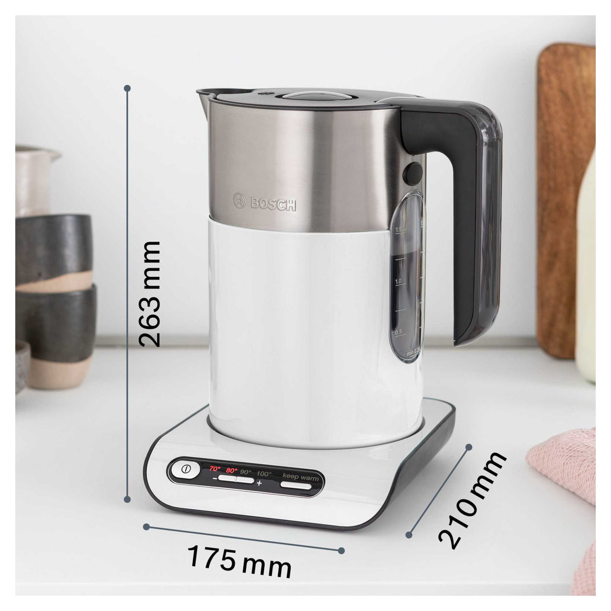 Bosch TWK8631GBW 1.5L 3kWh Kettle - White