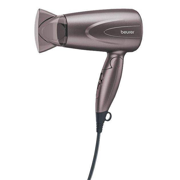 TRAVEL HAIR DRYER WITH FOLDING HANDLE