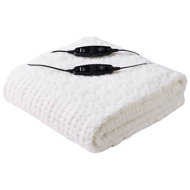 INDULGENCE PLUSH SUPER KING DUAL HEAT MATTRESS COV