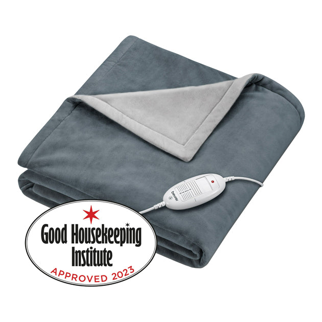 COSY HEATED THROW 180X130CM CLASSIC GREY