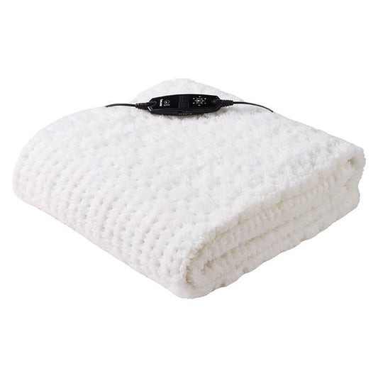 INDULGENCE PLUSH FITTED SINGLE HEATED MATTRESS COV
