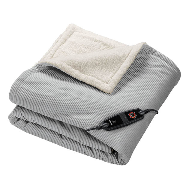 GREEN PLANET COSY CORDED 180X130CM HEATED THROW GR
