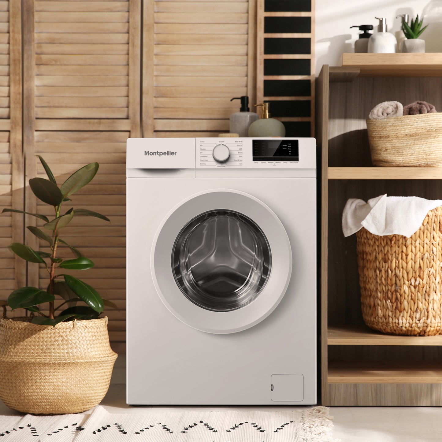 Montpellier MWM712W 7Kg 1200rpm Washing Machine in White