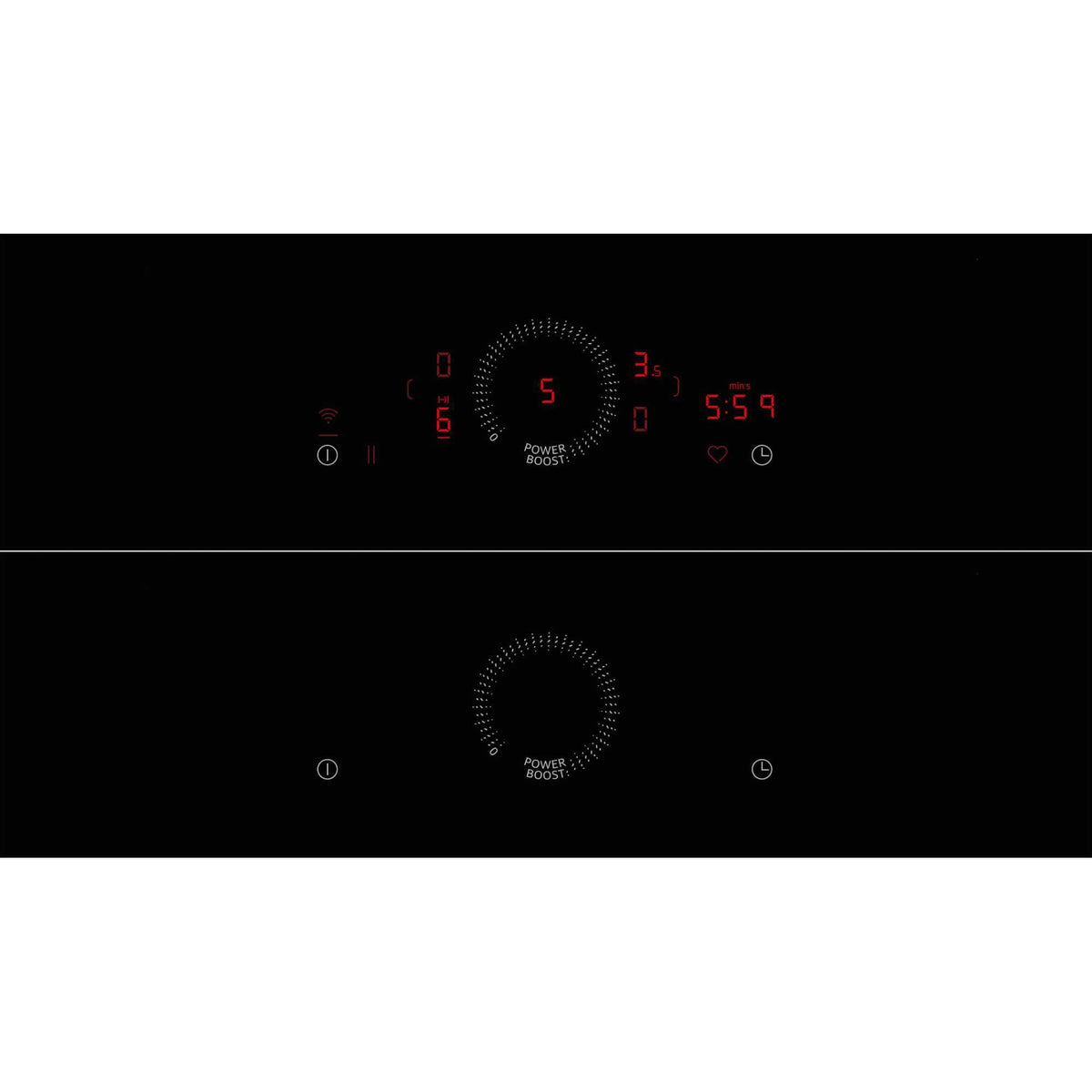 NEFF V58NHQ4LO N70 80cm 4 Burner Hob with Integrated Ventilation - Black