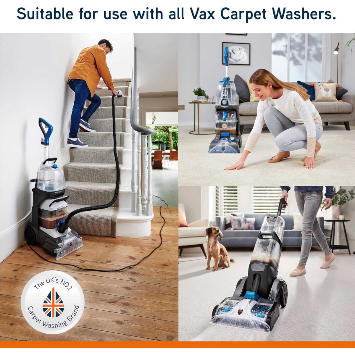 VAX Ultra+ 1.5L Carpet Cleaning Fluid Solution for Deep Cleans