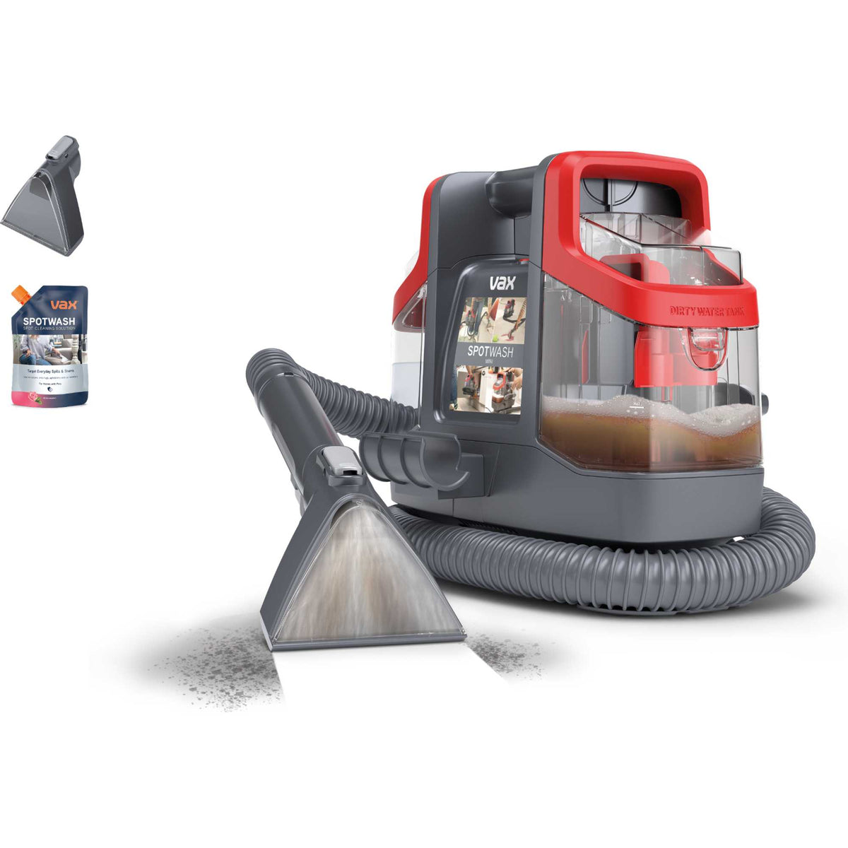VAX CDSW-MCXS Spotwash Mini Spot Cleaner Handheld - Grey/Red