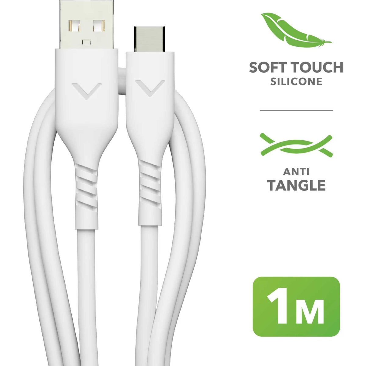 VELD VAC100W1 Super-Fast 1m USB-A TO USB-C Cable