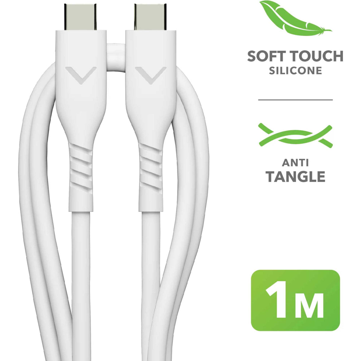 VELD VCC203W1 1m Super-Fast USB-C to USB-C Cable