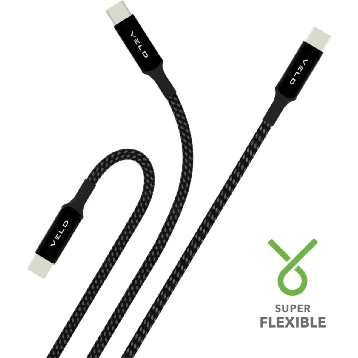 VELD VCC2E 2m 100w Super-Fast USB-C to USB-C Cable with E-Maker