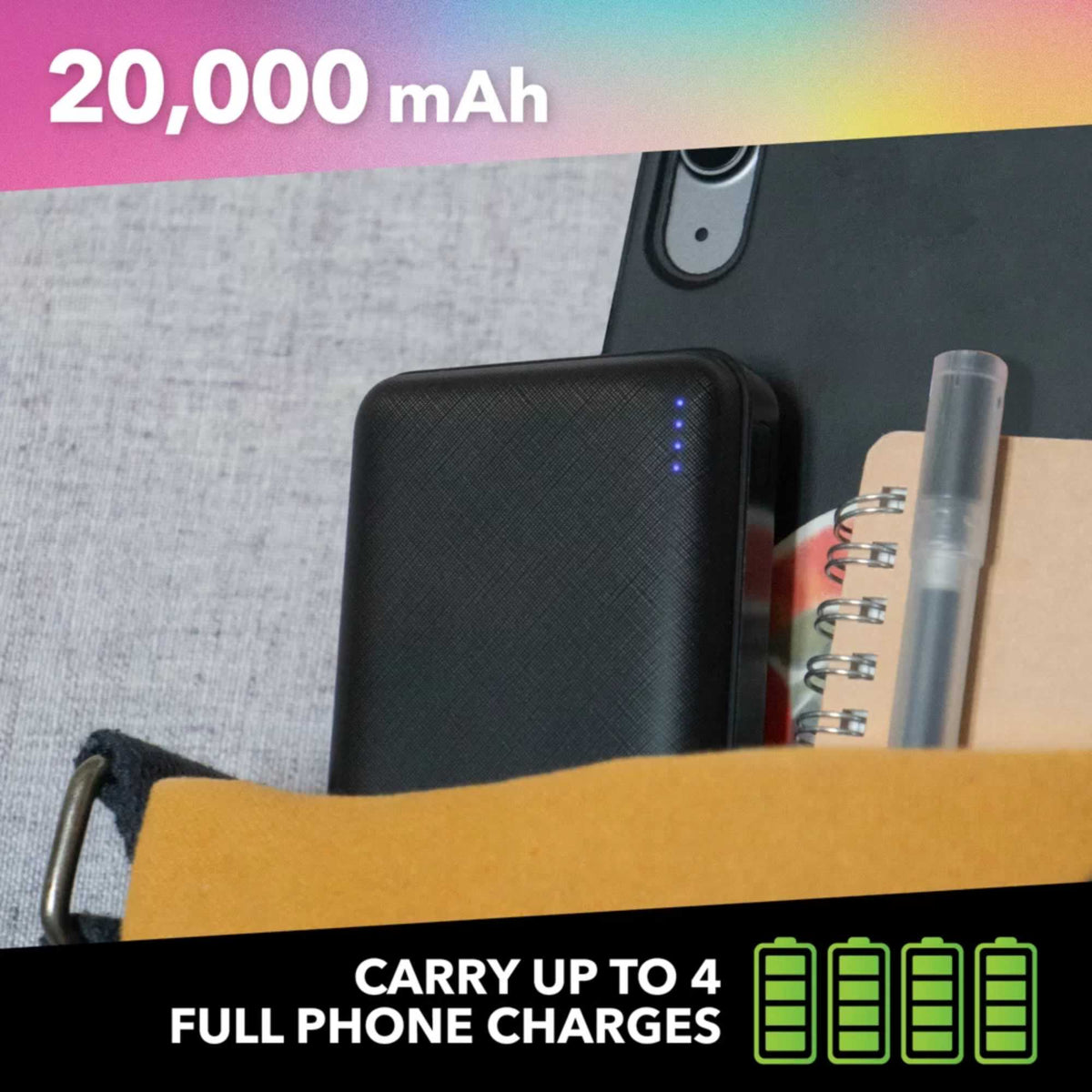 VELD VEPB2022B Essential 20,000mAh Power Bank