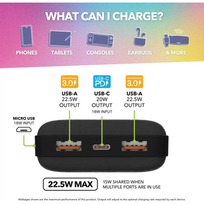 VELD VEPB2022B Essential 20,000mAh Power Bank