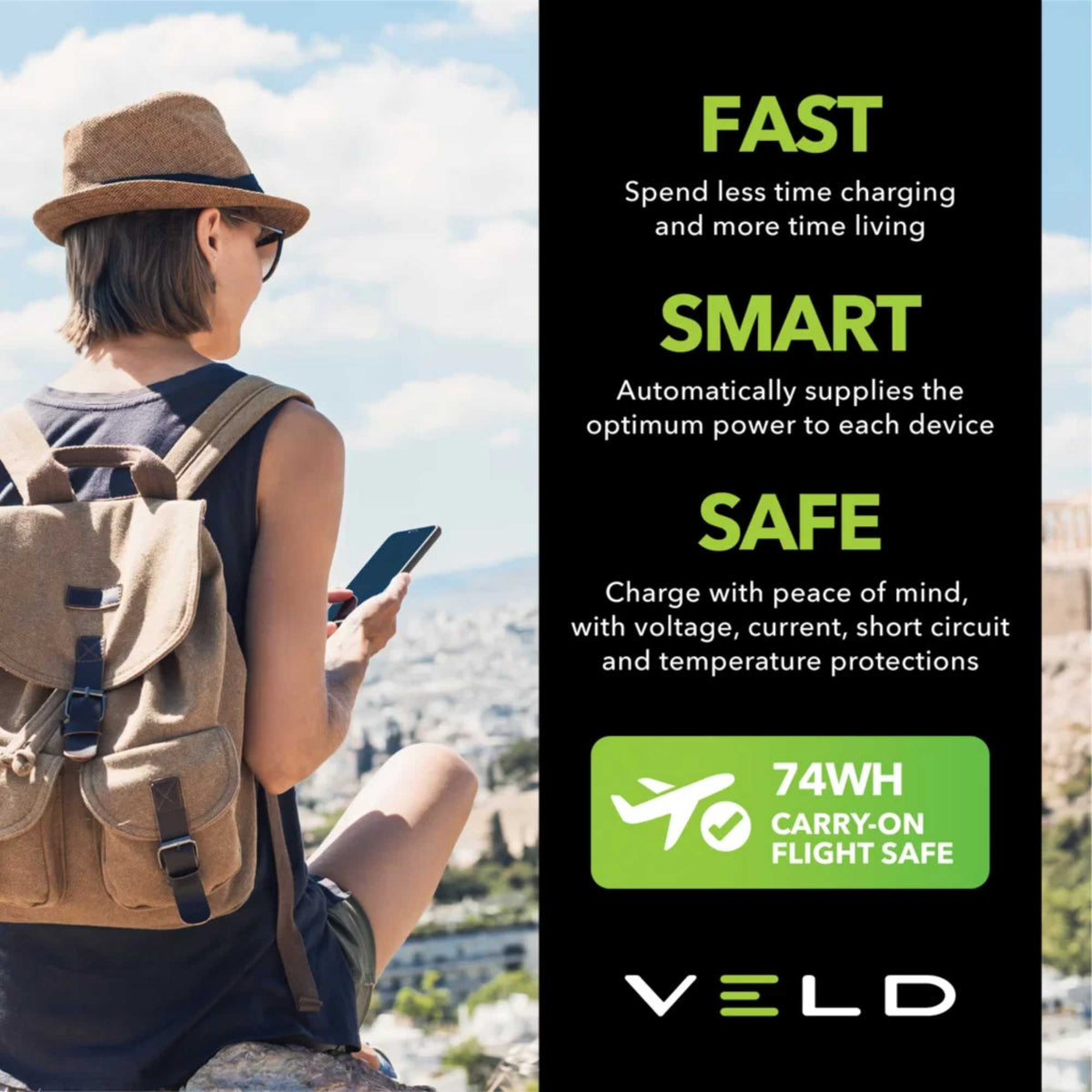 VELD VEPB2022B Essential 20,000mAh Power Bank