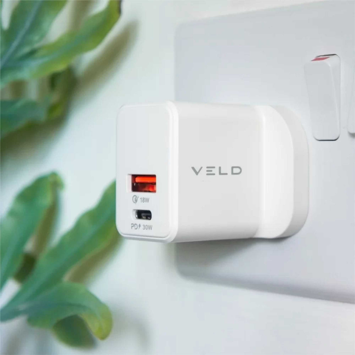 VELD VH30DW 30W Super-Fast 2 Port GaN Wall Charger