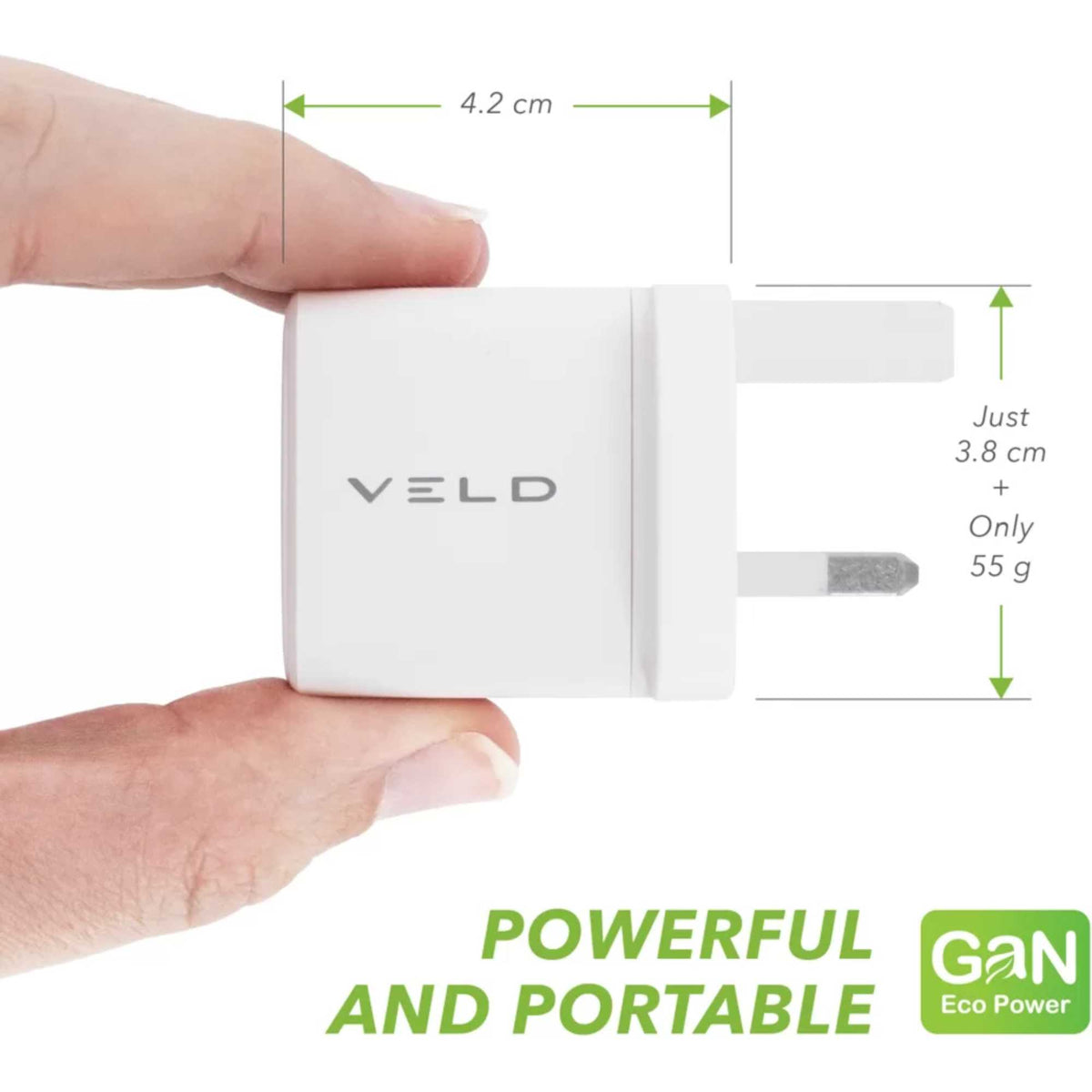 VELD VH30DW 30W Super-Fast 2 Port GaN Wall Charger