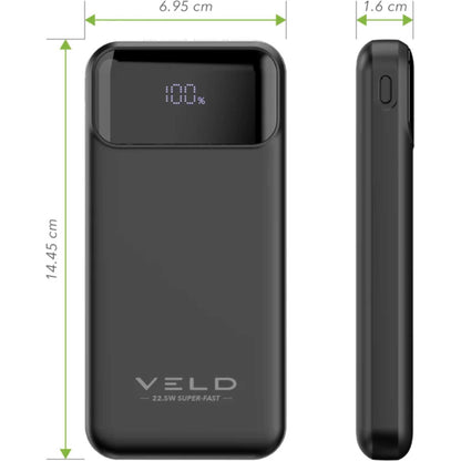 VELD VPB1022B Super-Fast 10,000mAh Power Bank - 22.5W