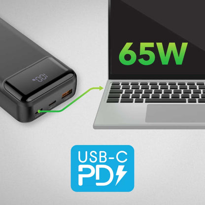 VELD VPB2065B 20,000 mAh 65W Power Bank - Black