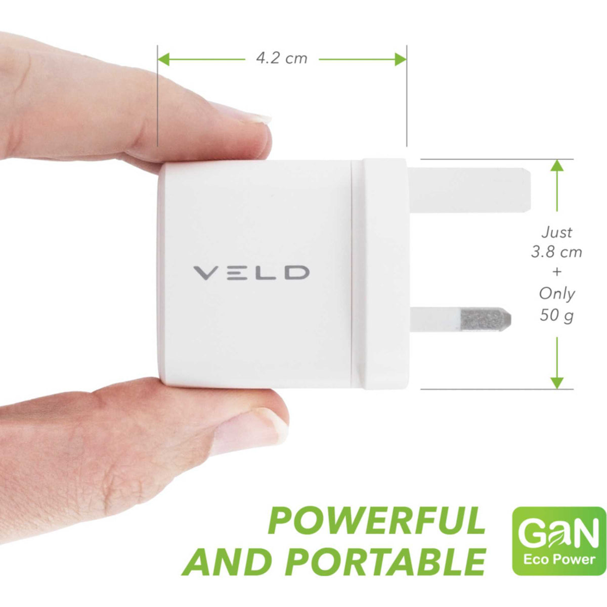VELD VH20BW 20W Super-Fast USB-C Wall Charger