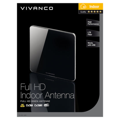 Vivanco 39283 Indoor Flat Panel Indoor TV Aerial