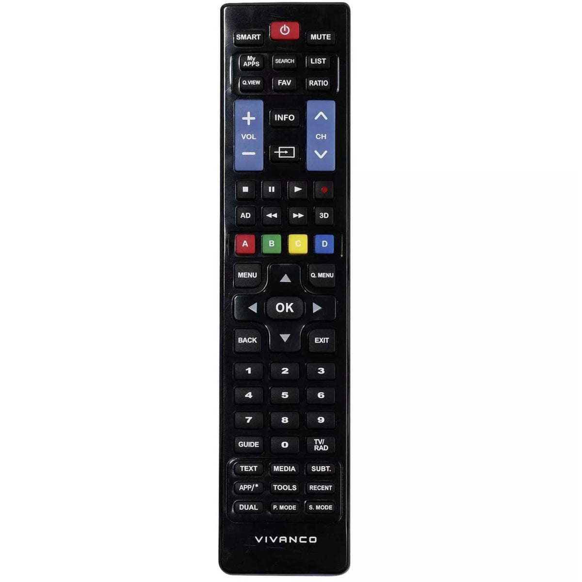Vivanco 39299 Replacement Remote Control for LG TVs - Black