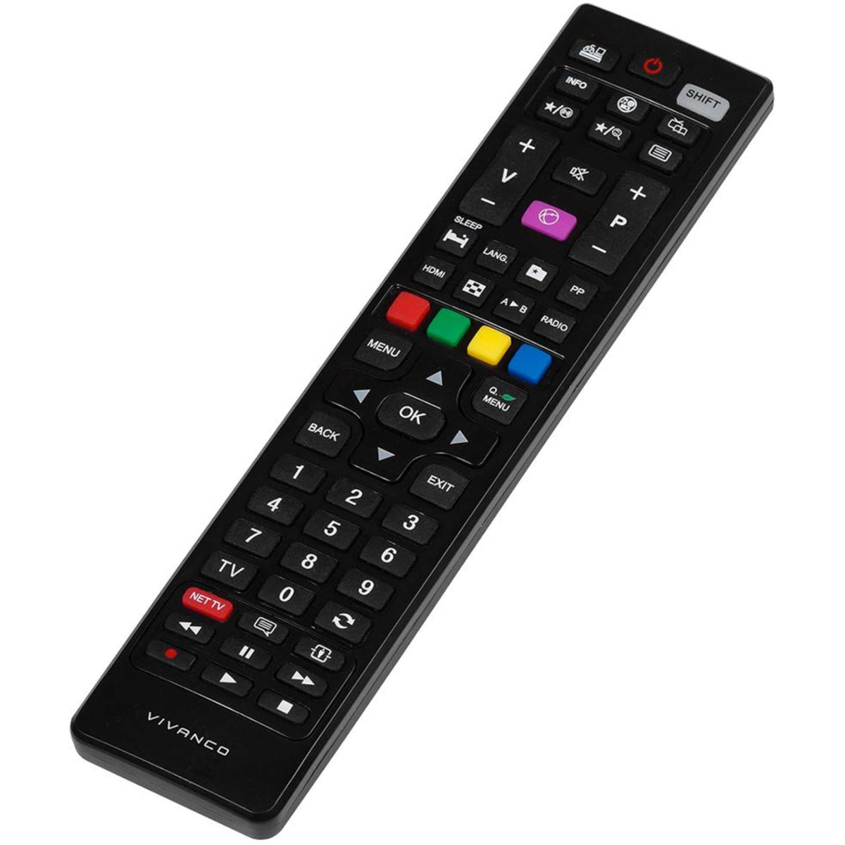 Vivanco 39779 Replacement Remote Control for Vestel TVs - Black