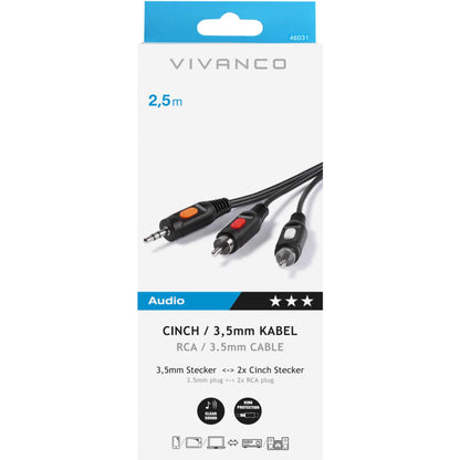 Vivanco 46031 RCA Connection 2.5m