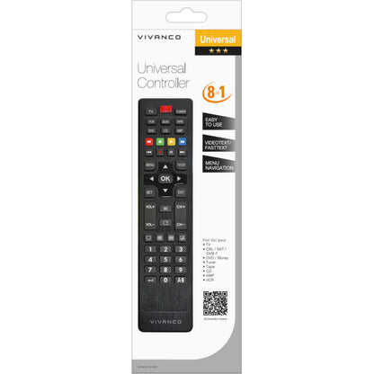 Vivanco 61006 8 in 1 Universal Remote Control
