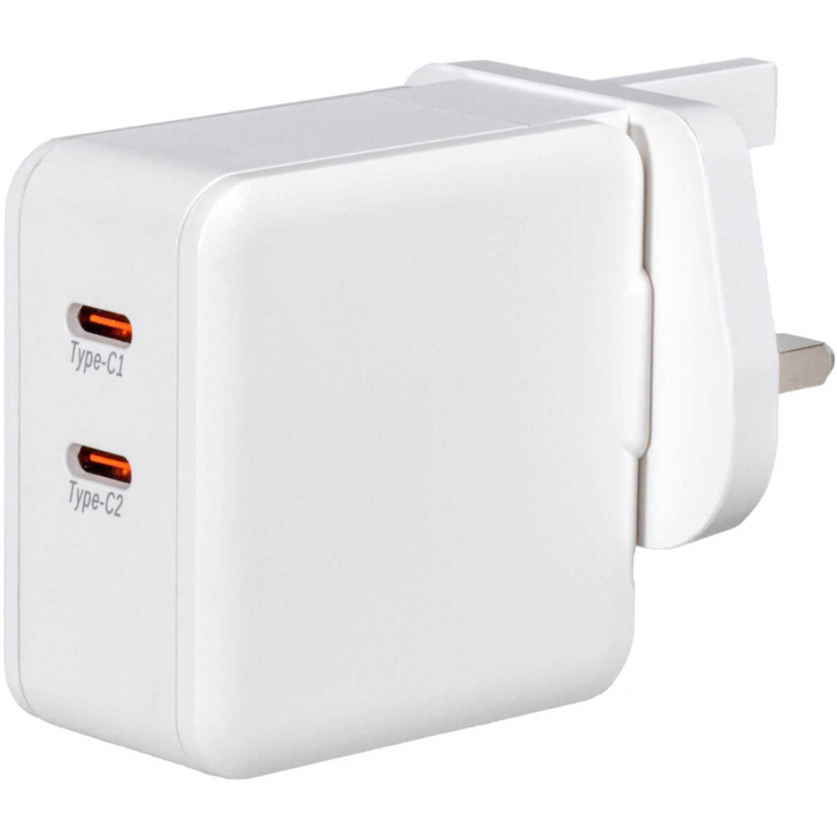 Vivanco 63216 2.0 Dual USB C 45W Super Fast Plug - White