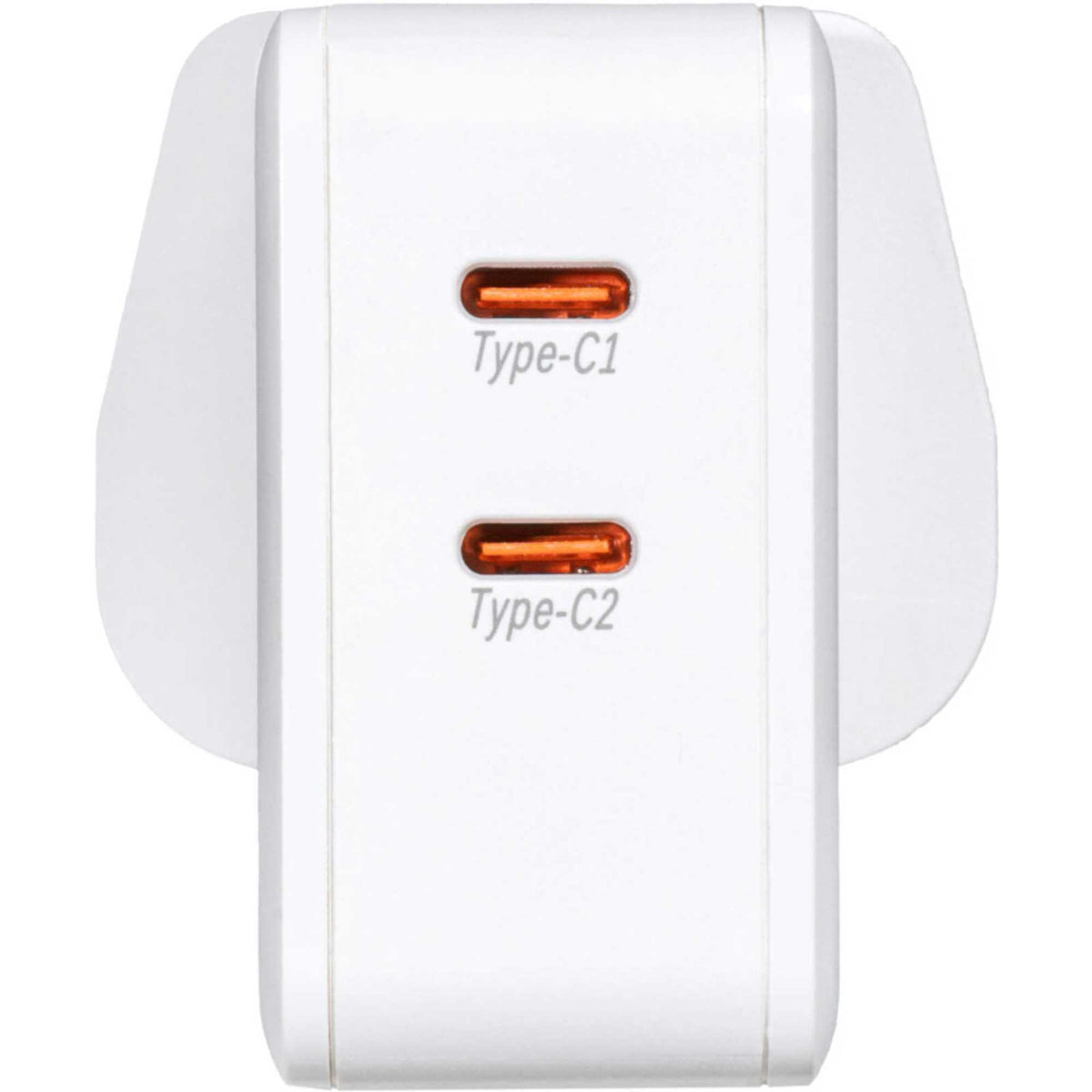 Vivanco 63216 2.0 Dual USB C 45W Super Fast Plug - White