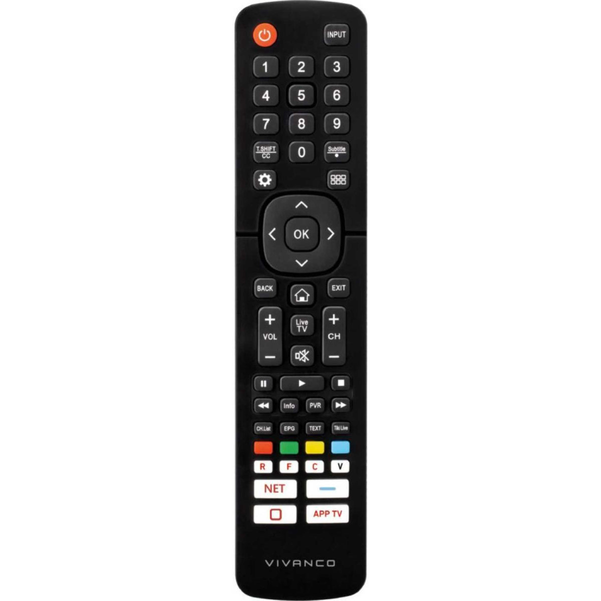 Vivanco VVREMOTEHIS Replacement Remote Control for Hisense TVs