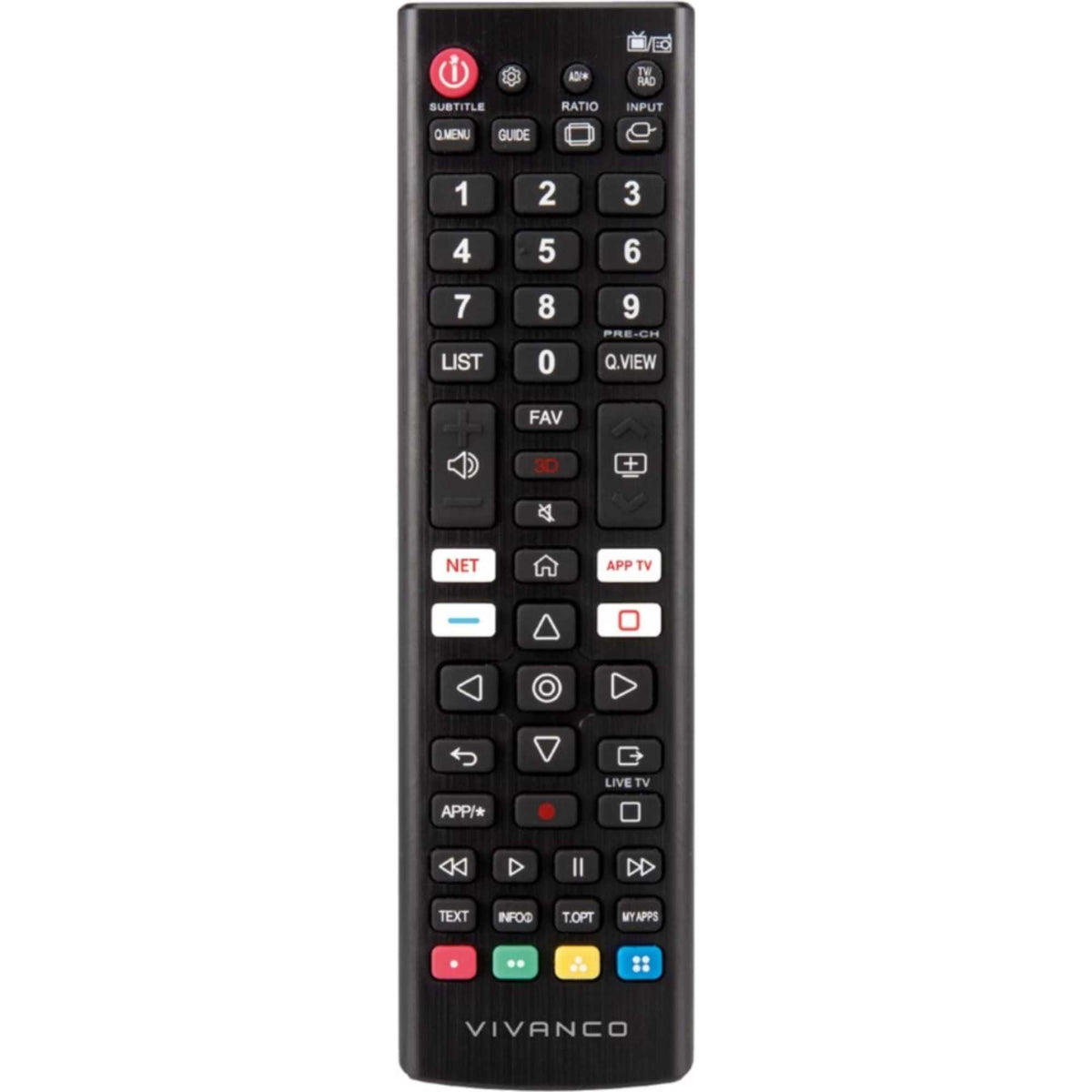 Vivanco VVREMOTELGK Remote Control For LG TVs