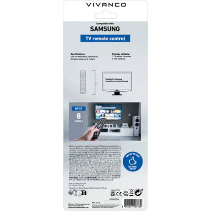 Vivanco VVREMOTESAM Remote Control for Samsung TVs