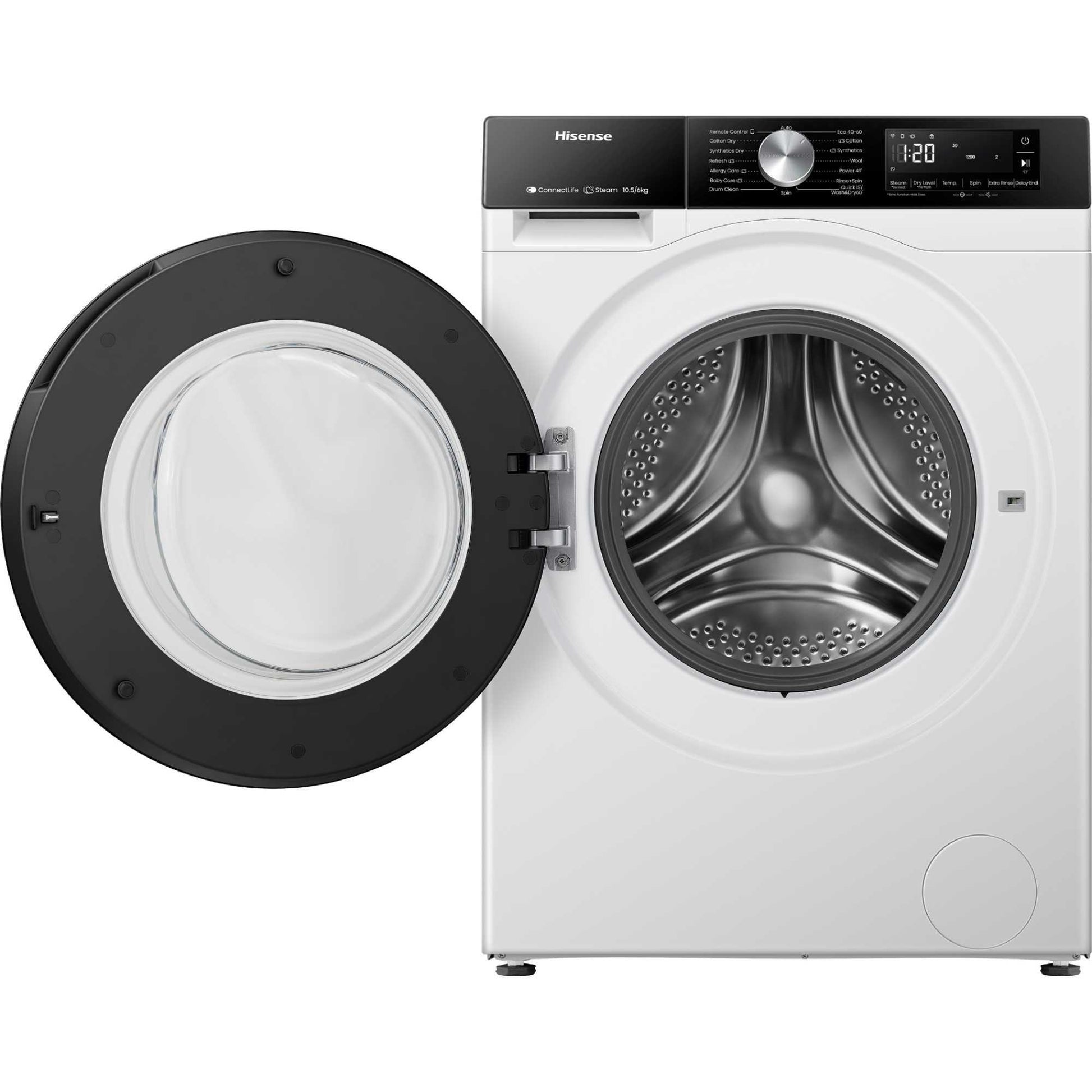 Hisense 10.5kg Wash 6kg Dry 1400rpm Washer Dryer - WD3S1043BW3
