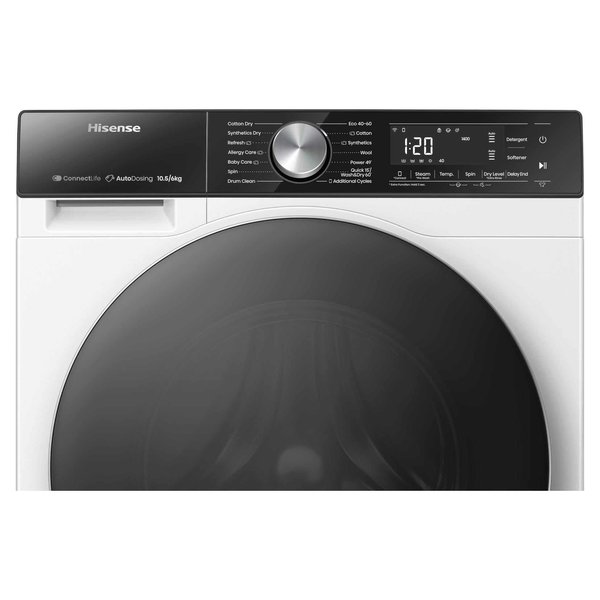 Hisense 10kg Wash 6kg Dry 1400rpm Washer Dryer - WD5S1045BW
