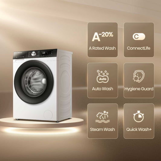 Hisense 3S Series 10.5kg 1400rpm Washing Machine - WF3S1043BW3