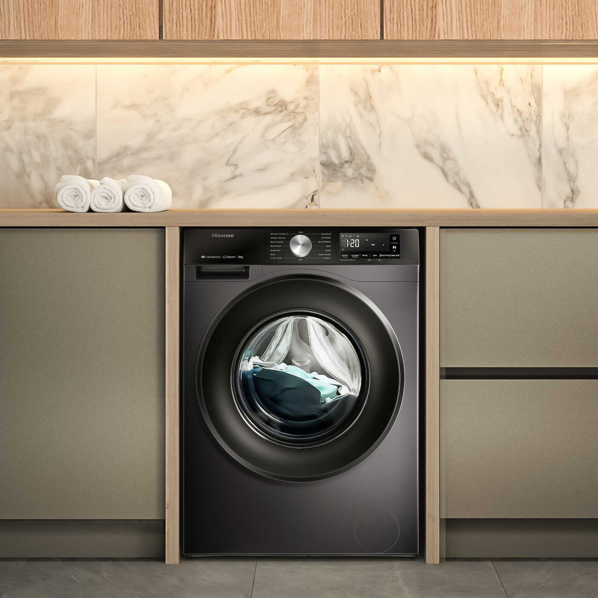 Hisense 3S Series 12kg 1400rpm Washing Machine - WF3S1243BB3